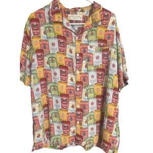 Natural Light Hawaiian Shirt Mens XL Vintage Beer Can AOP by Rowdy Gentleman
